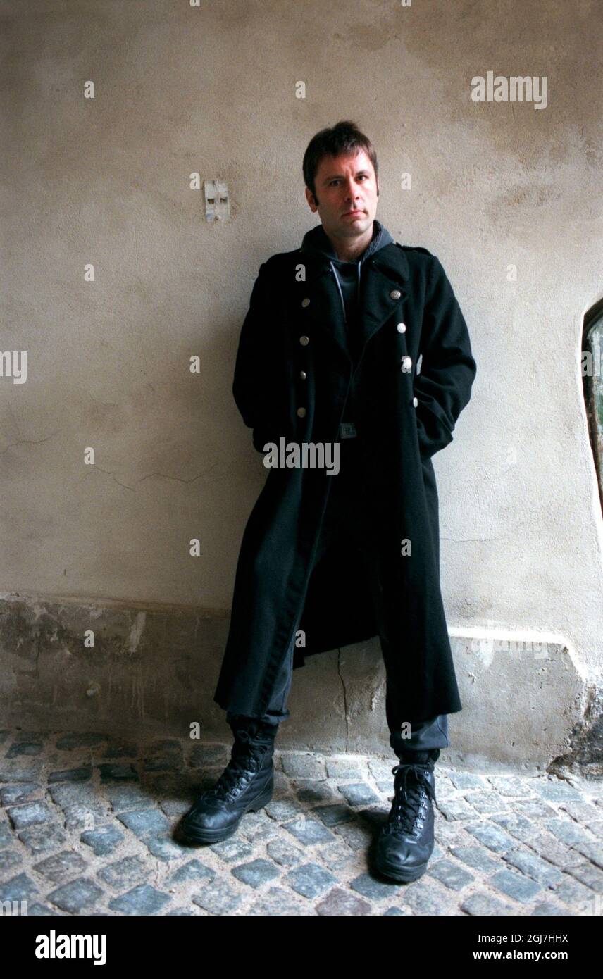 Stockholm, DOSSIER 1998-08-27, Bruce Dickinson, ancien chanteur du groupe de métaux lourds Iron Maiden. Foto: Fredrik Sandberg/ SCANPIX code 71420. Banque D'Images