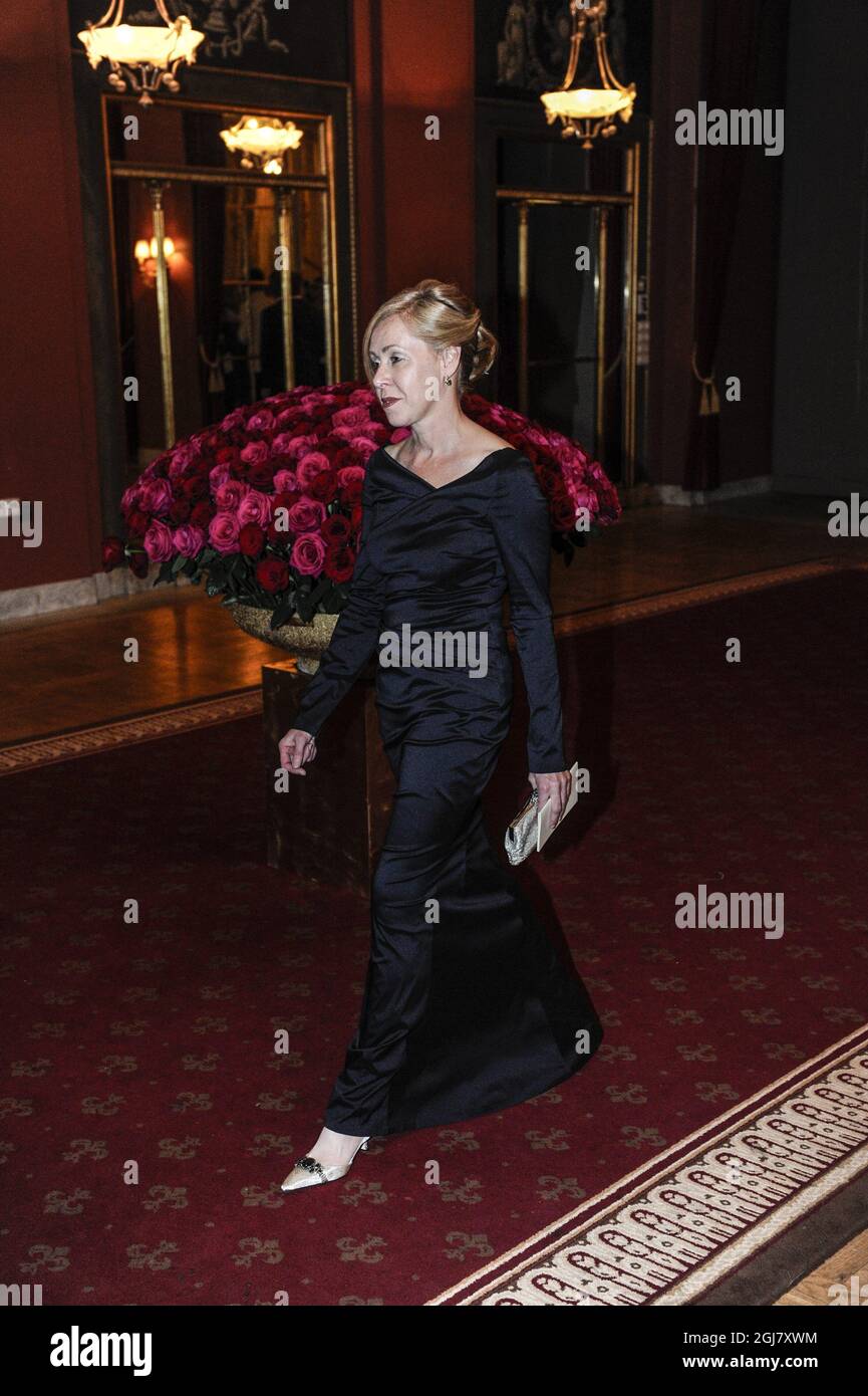 STOCKHOLM 2013-06-07 les invités arrivent pour un dîner privé au Grand Hôtel à Stockholm le vendredi 7 juin 2013 dans le cadre des célébrations de mariage de la princesse Madeleine de Suède et de M. Christopher O’Neill. Foto: Erik Martensson / SCANPIX / Kod 10400 Banque D'Images