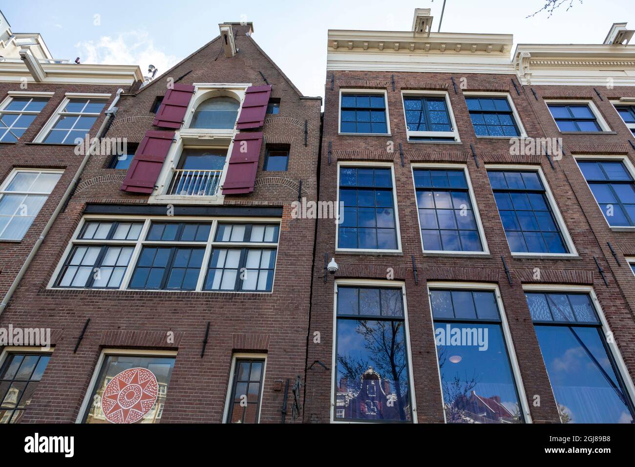 Europe, pays-Bas, Amsterdam. Vue sur la maison d'Anne Frank. Credit AS: Wendy Kaveney / Galerie Jaynes / DanitaDelimont.com Banque D'Images