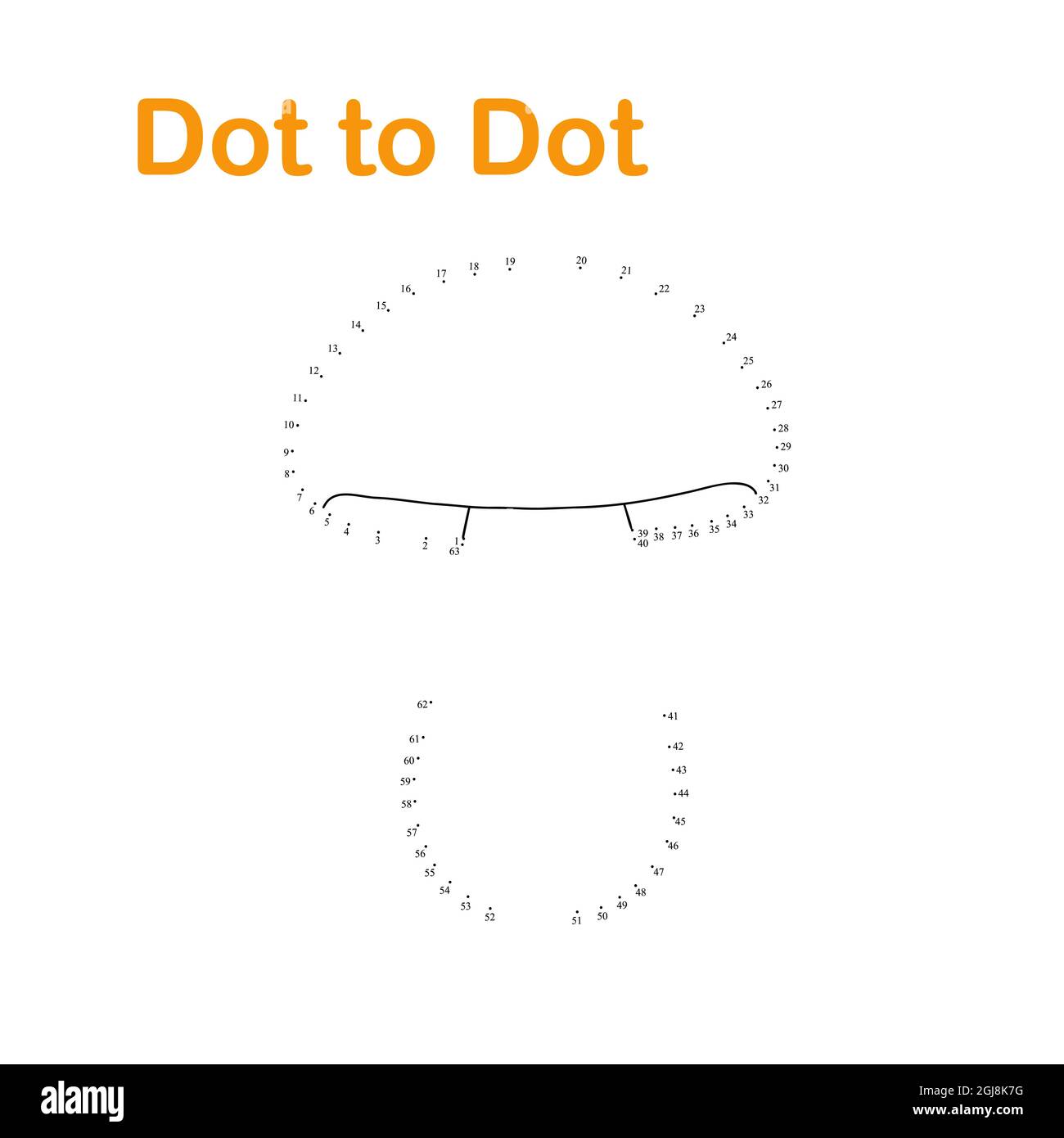 Feuille de travail de champignon d'automne point à point jeu éducatif amusant ou activité de loisirs, illustration vectorielle Illustration de Vecteur