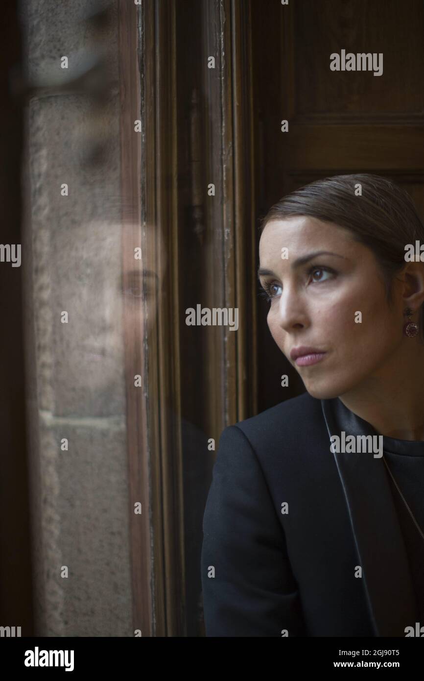 GÖTEBORG 2015-01-31 l'actrice suédoise Noomi Rapace pose pour la caméra lors du Festival du film de Göteborg, Suède, le 31 janvier 2014. Photo Bjorn Larsson Rosvall /TT code 9200 Banque D'Images