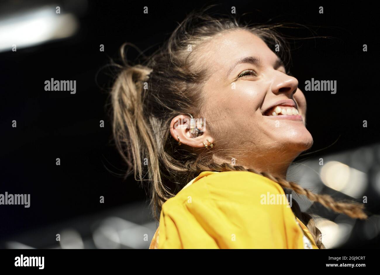 STOCKHOLM 2015-08-28 Tove Styrke en direct au festival Popaganda à Stockholm, Suède, le 28 août 2015. Photo: Maja Suslin / TT / Kod 10300 Banque D'Images