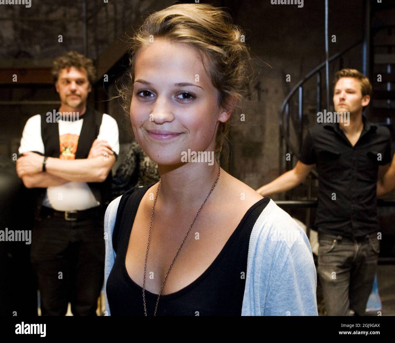 STOCKHOLM 2015-10-29 dossier 2007-07-17 l'actrice suédoise Alicia Vikander est vue quand elle a mis en scène dans la série télévisée suédoise - Andra Avenyn- (deuxième Avenue) à Göteborg, Suède '007. Elle a joué dans les films comme Une affaire royale, ex Machina et jouera contre Matt Damon dans le nouveau film de Bourne. Foto: Adam Ihse / SCANPIX / Kod 9200 Banque D'Images