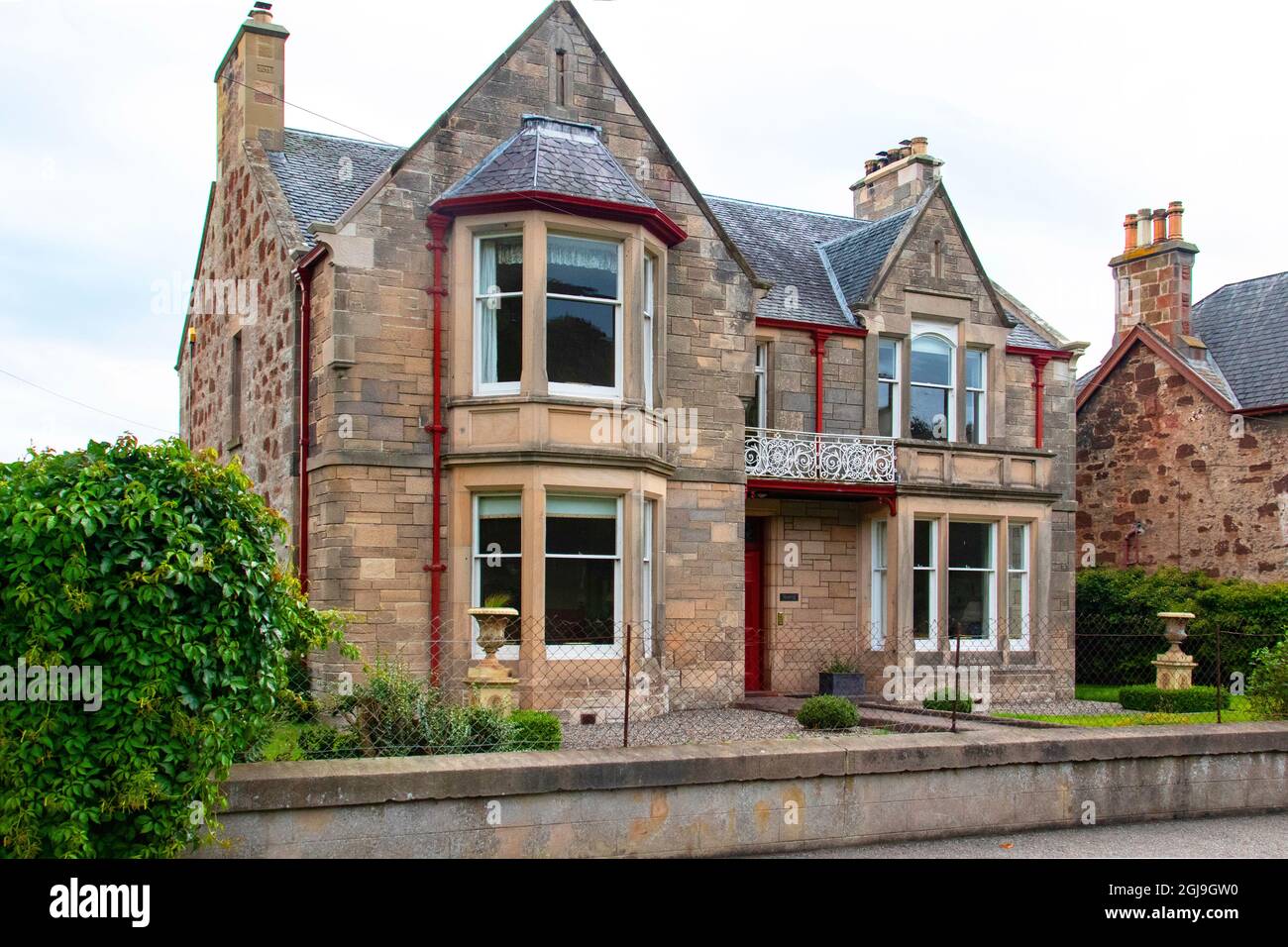 Une des maisons les plus haut de gamme dans la ville de l'adresse sur le Moray Firth dans les Highlands écossais. Banque D'Images