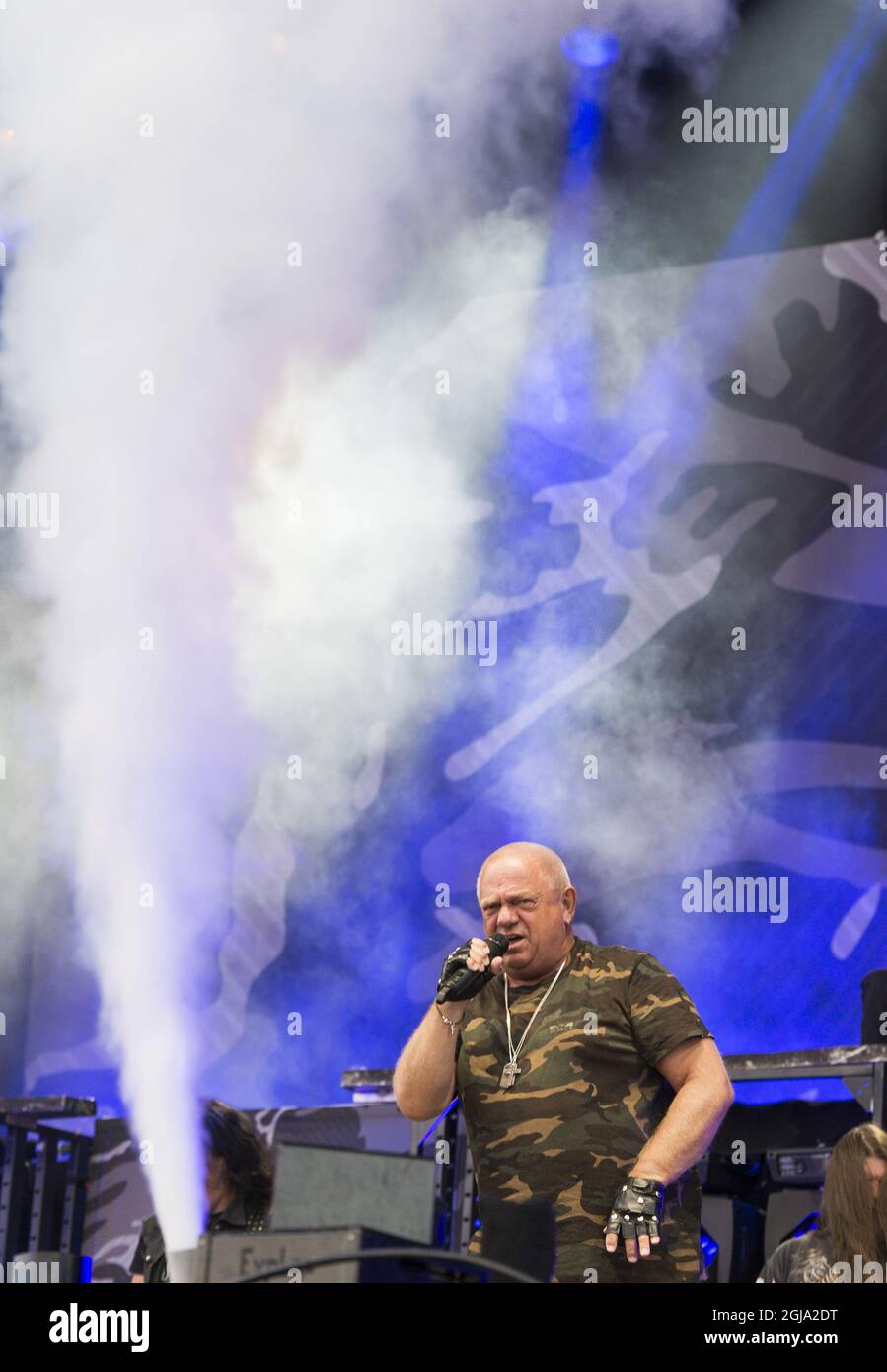 NORJE 2016-06-11 la chanteuse allemande de métaux lourds Udo Dirkschneider se produit au festival de musique suédoise rock à Norje, en Suède, le 11 juin 2016. Photo: Erik Nylander / TT / code11540 Banque D'Images