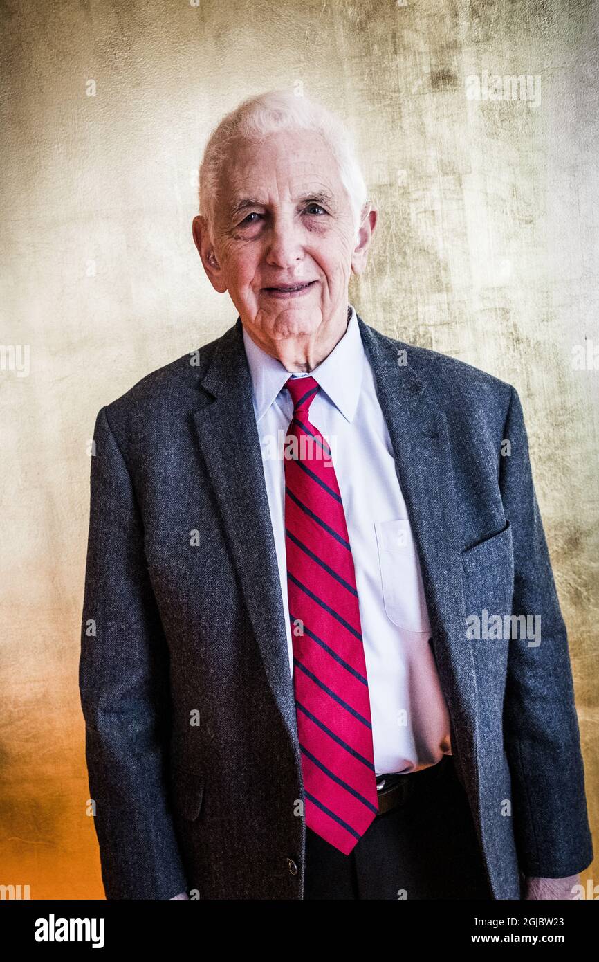 Daniel Ellsberg, dénonciateur, documents du Pentagone et récipiendaire du prix Olof Palme 2018. Foto: Magnus Hjalmarson Neideman / SVD / TT / Kod 10078 Banque D'Images