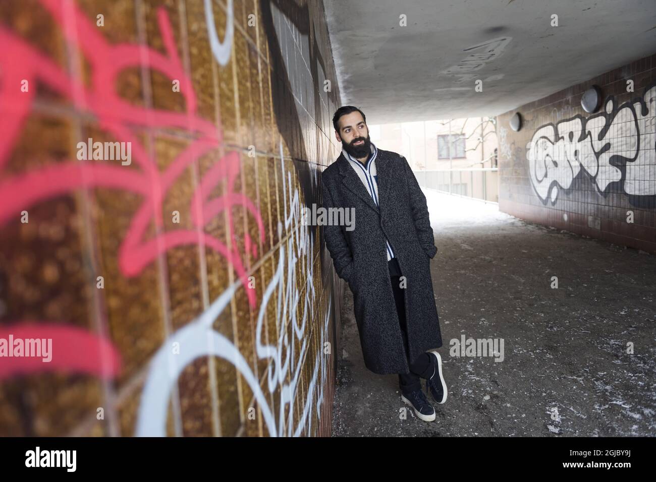 STOCKHOLM 20190130 Ardalan Esmaili, acteur suédois-iranien. Il est l'un des dix acteurs présentés comme le tournage Star 2019 par European film Promotions. Photo: Stina Stjernkvist / TT Kod 11610 Banque D'Images