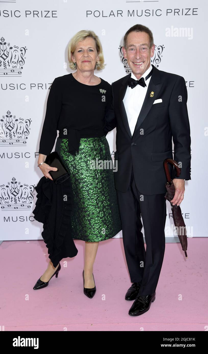 Mats Nilsson avec sa femme Ann Polar Music Prize, Grand Hotel, Stockholm, 2019-06-11 (c) Karin Tornblom / TT Banque D'Images