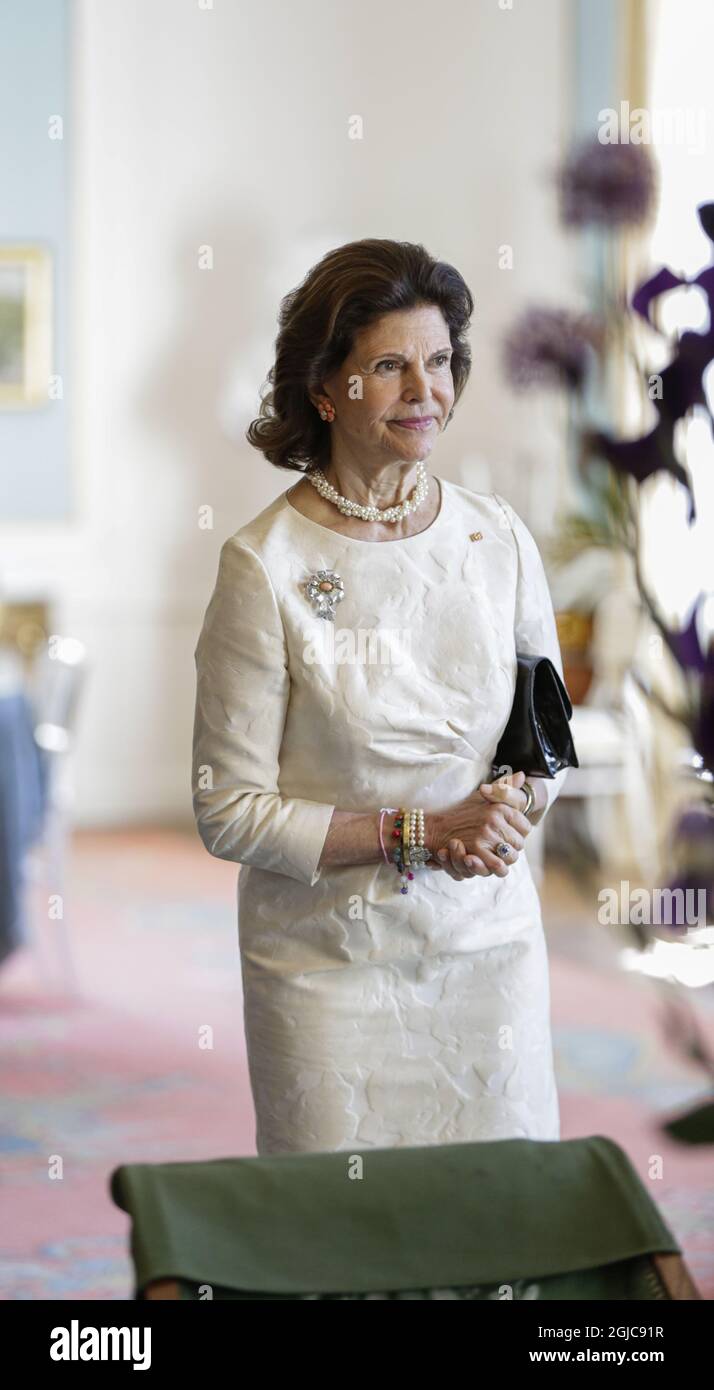 STOCKHOLM 20190615 la Reine Silvia et la première Dame de Corée du Sud Kim Jung-sook visitent le musée « Prins Eugens Waldemarsudde » à Stockholm, en Suède, le 15 juin 2019. Le couple présidentiel sud-coréen est en Suède pour une visite d'État de deux jours. Foto: Johan Jeppsson / TT / Kod 2551 *** BETALBILD *** Banque D'Images