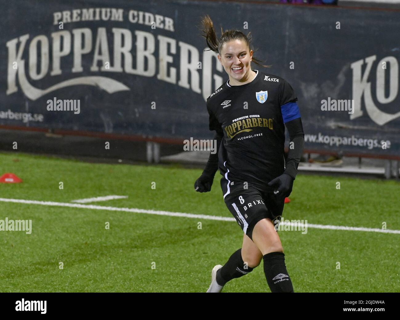 Gothenburg 2020-12-09 UEFA Women’s Champions League Gothenburg FC - Manchester City 1-2 GFC le seul marqueur de but Vilde BoE Risa applaudit pour son but photo Tommy Holl / TT Code 2391 Banque D'Images