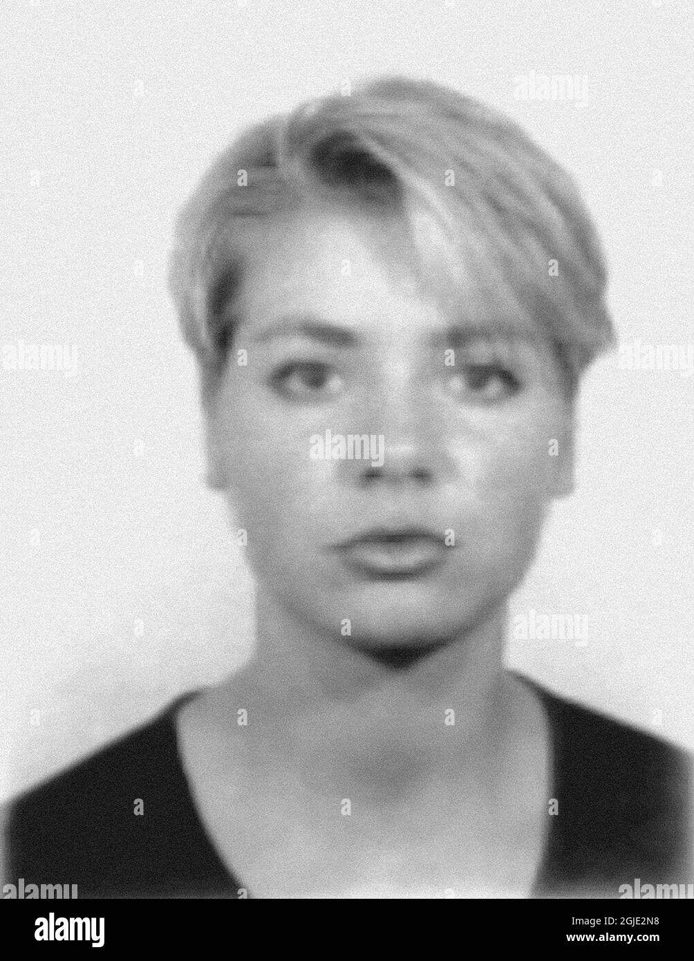 Pernilla Hellgren, âgée de 31 ans, de la ville de Falun, en Suède, a été retrouvée assassinée à Falun, en Suède, en juillet 1994. Le meurtre avoué d'Engla, 10 ans, le week-end dernier, a également avoué le meurtre de Pernilla Hellgren. Foto police suédoise / SCANPIX / Kod 200 Banque D'Images
