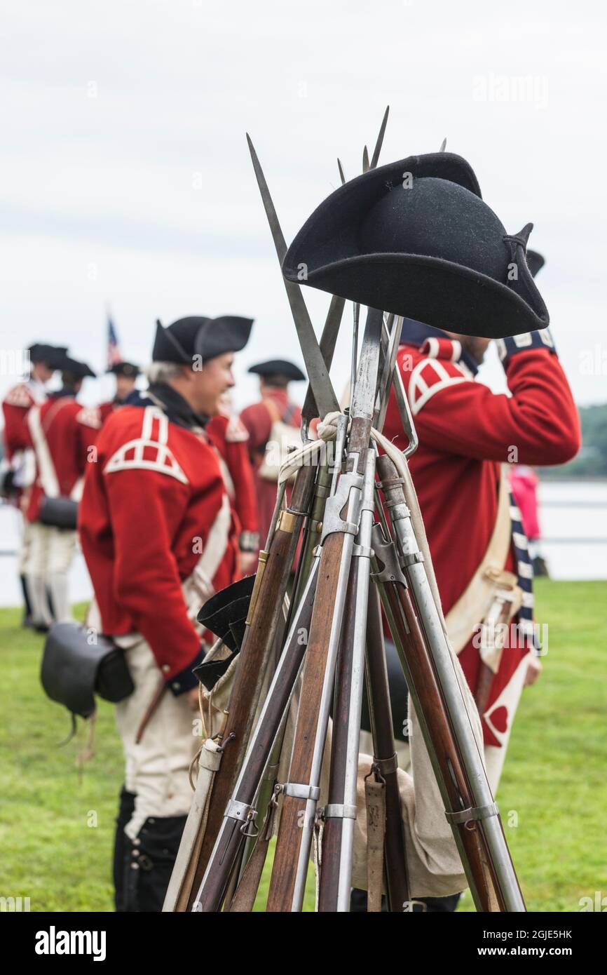 États-Unis, Massachusetts, Cape Ann, Gloucester. Les réacteurs de la bataille de Gloucester, du 8 au 9 août 1775, ont convaincu les Américains de la nécessité de la cre Banque D'Images