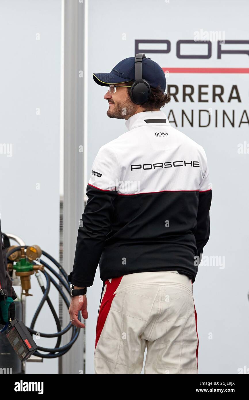 KAGEROD 20190504 Prince Carl Philip de Suède pendant le samedi 8 mai 2021 Porsche Carrera Cup sur le circuit de course Ring Knutstorp en dehors de Kagerod dans le sud de la Suède. Foto: Anders Bjuro¨ / TT / Kod 11830 Banque D'Images