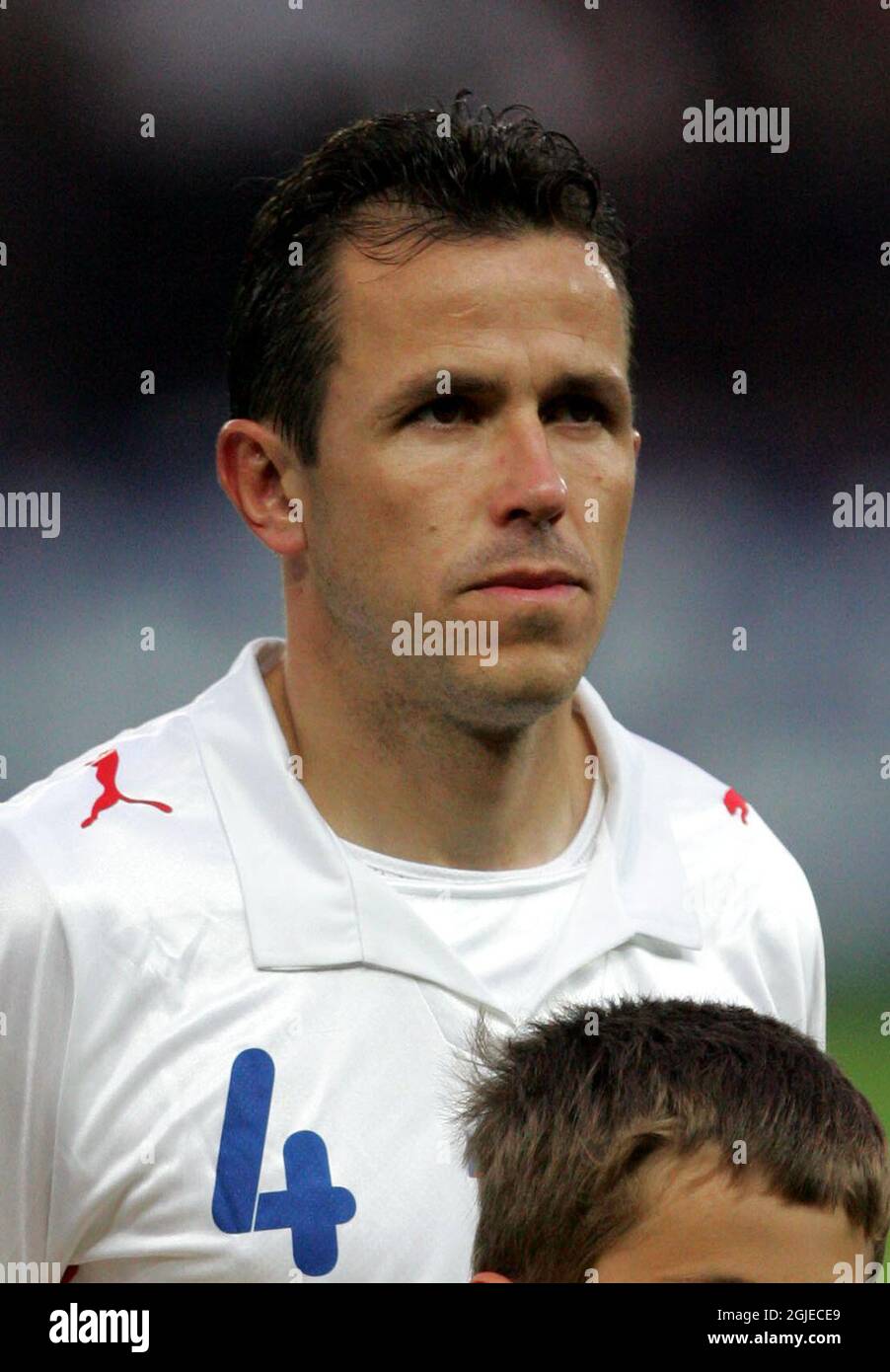 Tomas Galasek de la République tchèque pendant le groupe Un match entre la Turquie et la République tchèque au stade de Genève, Suisse. Banque D'Images