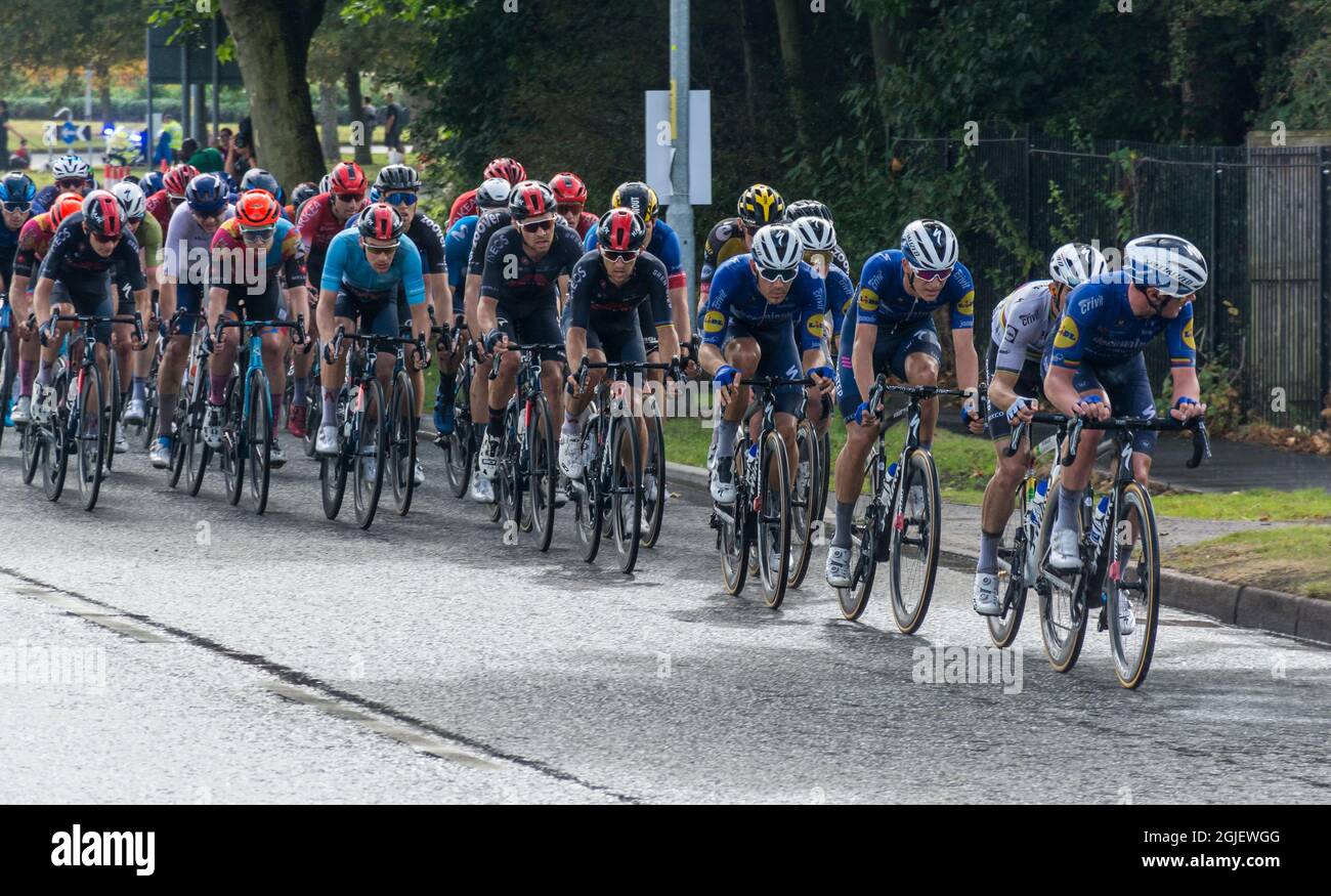 Action du Tour de GrandeBretagne à vélo 2021 Stage 5. Depuis le parc