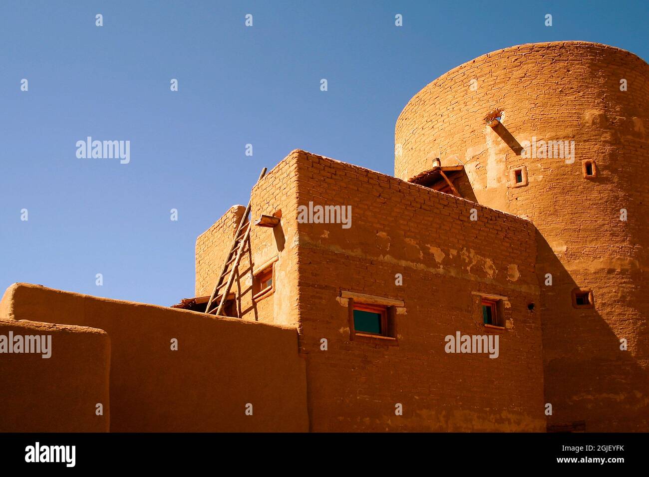 Bâtiment Adobe. Nouveau-Mexique. Banque D'Images