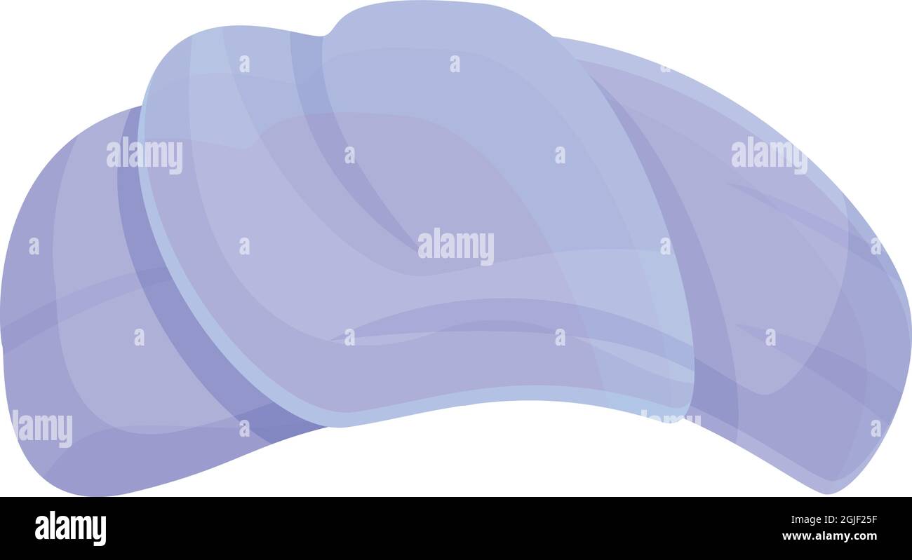 Vecteur de dessin animé de l'icône Pagdi turban. Chapeau arabe. Adresse indienne Illustration de Vecteur