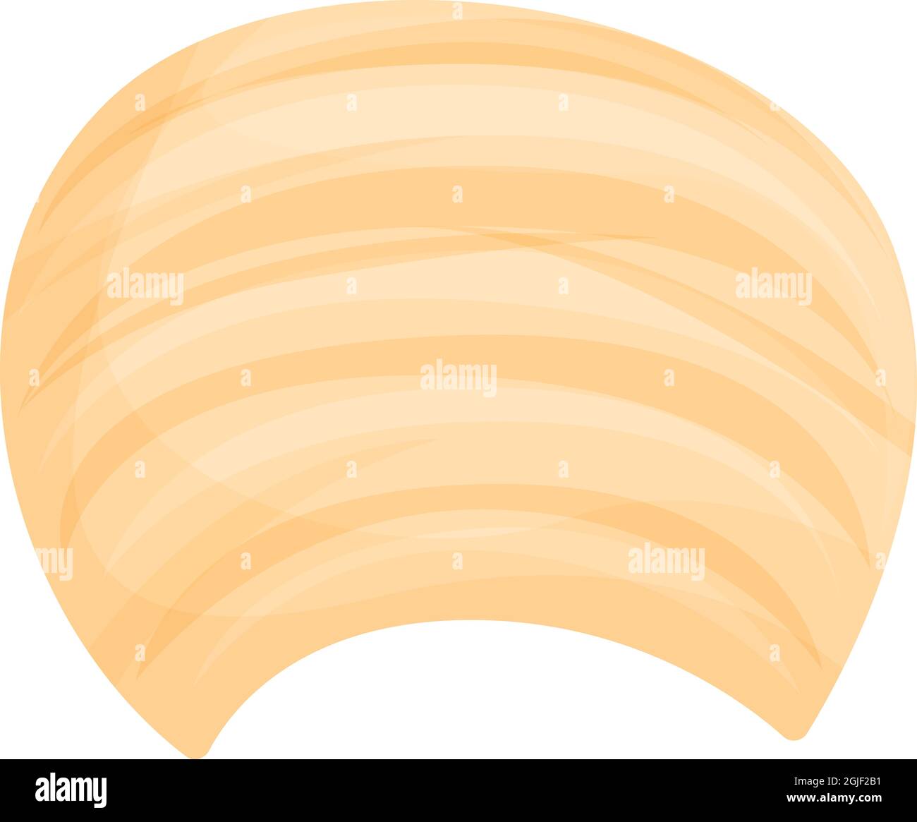 Vecteur de dessin animé de l'icône du turban bédouin. Chapeau arabe. Adresse indienne Illustration de Vecteur
