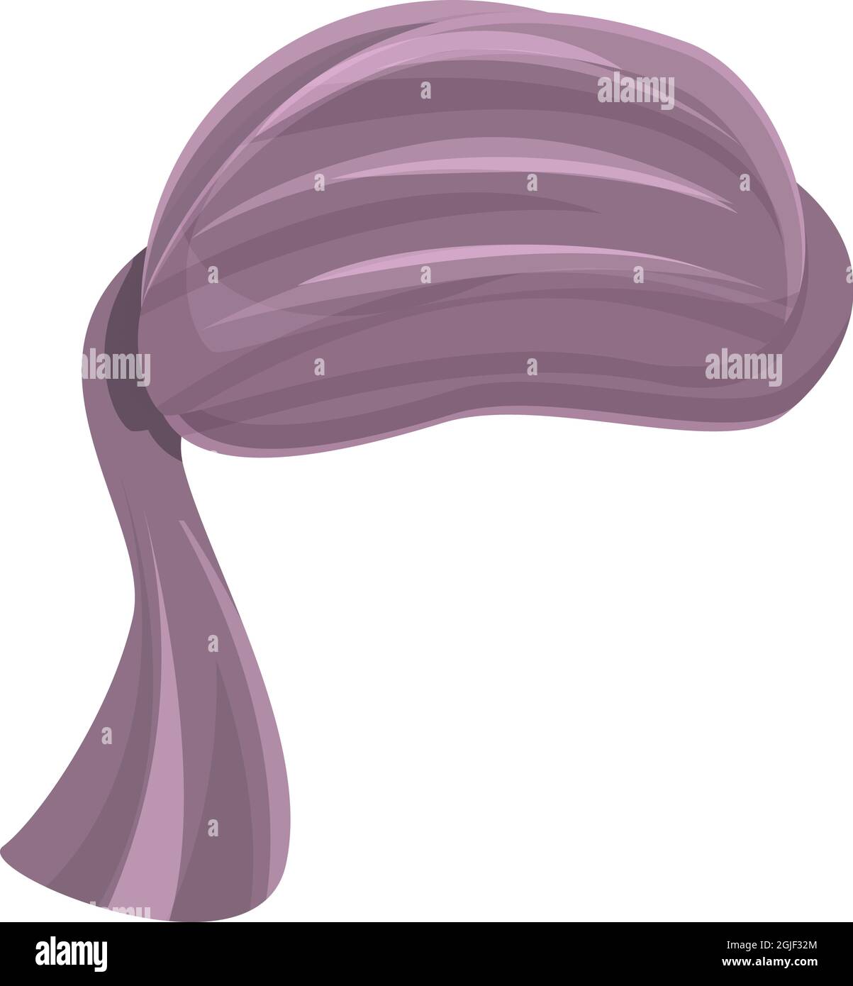 Vecteur de dessin animé d'icône de chimio turban. Chapeau arabe. Culture turban Illustration de Vecteur