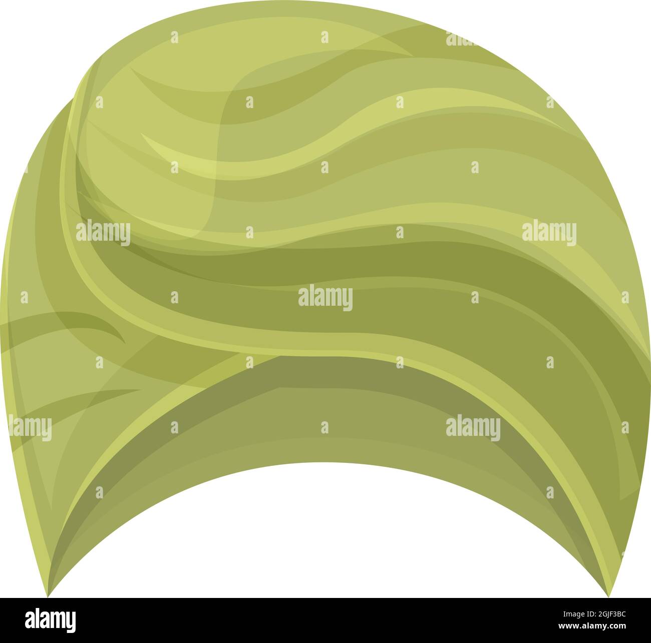 Vecteur de dessin animé d'icône Aladdin turban. Chapeau arabe. Headaddress turban Illustration de Vecteur