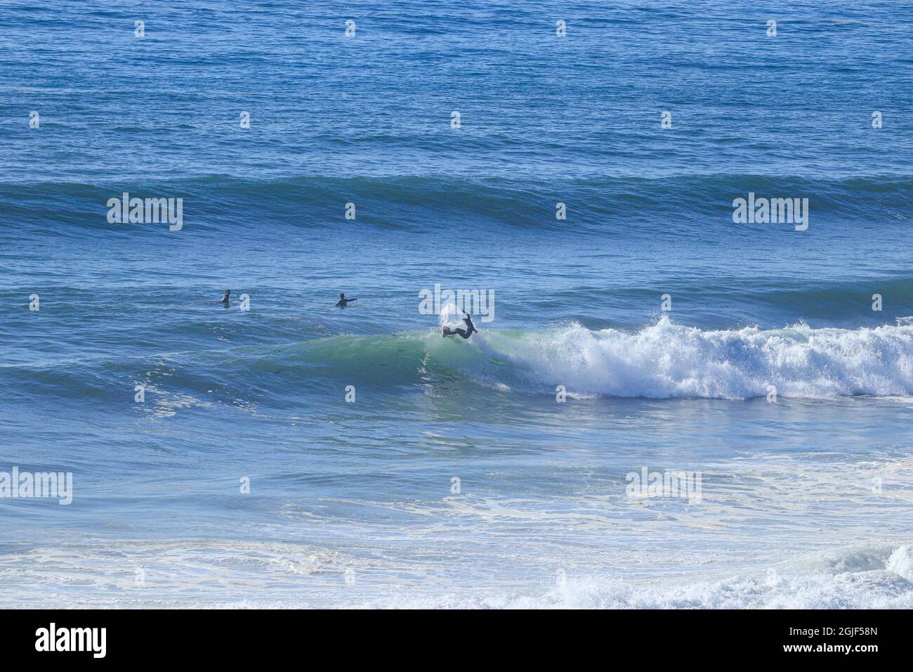 Surfez sur une vague parfaite Banque D'Images
