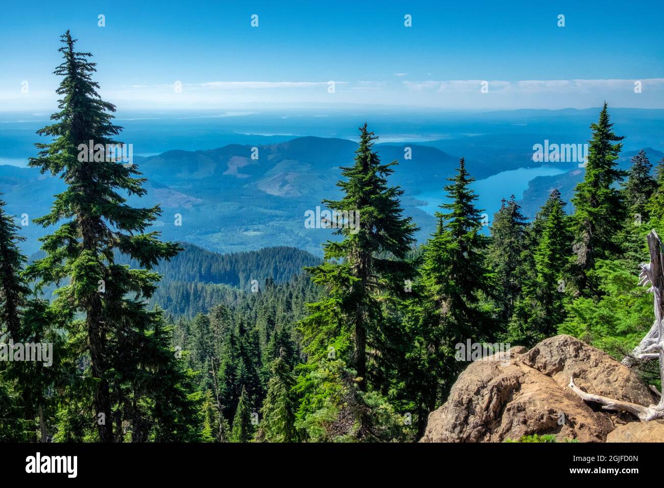 Lac Cushman, Parc national olympique, État de Washington, États-Unis Banque D'Images