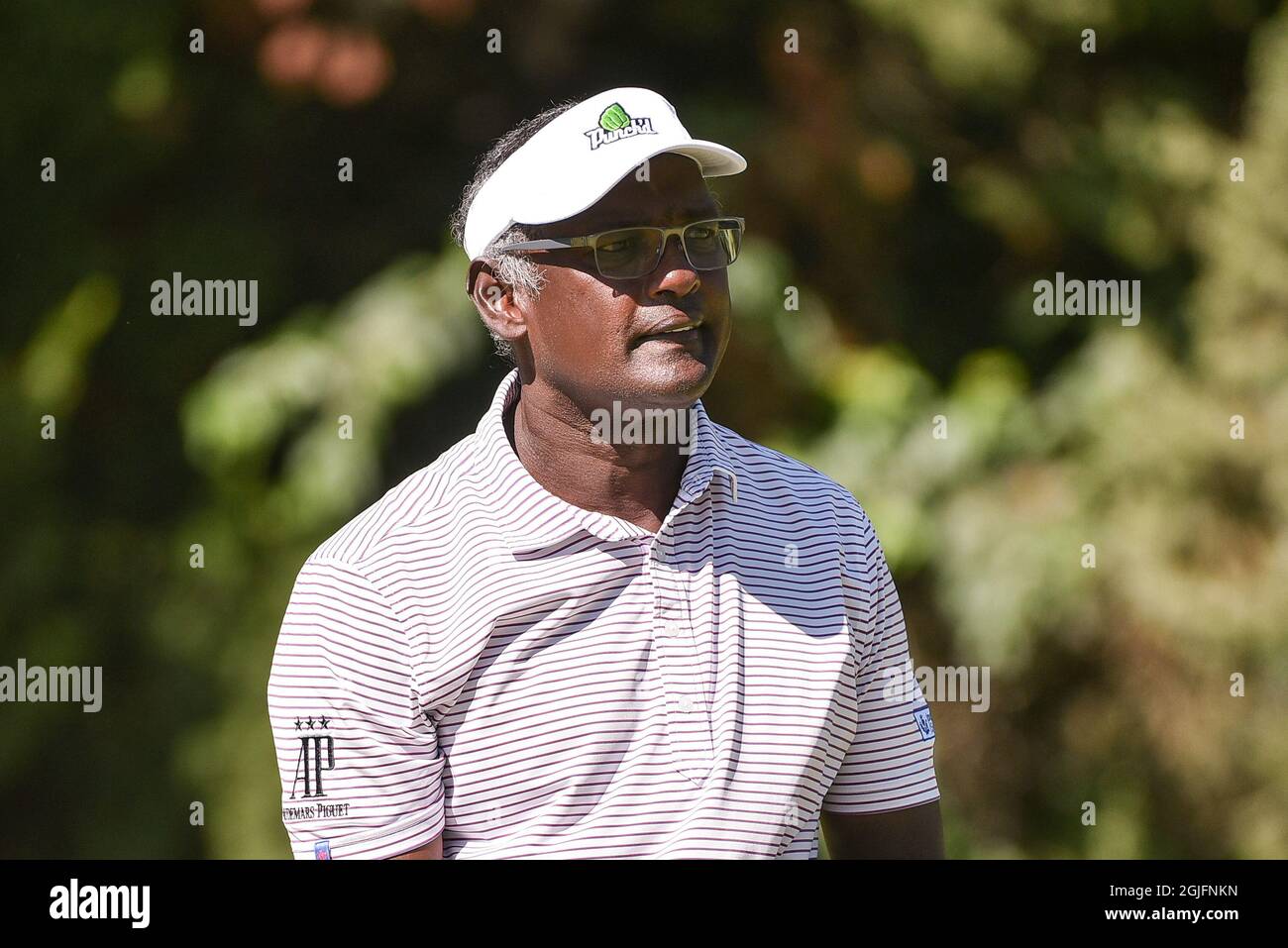 Missouri, États-Unis. 9 septembre 2021: 9 septembre 2021: Vijay Singh pendant la journée Pro-Am de l'Ascension Charity Classic tenue au Norwood Hills Country Club à Jennings, Mo Richard Ulreich/CSM crédit: CAL Sport Media/Alay Live News Banque D'Images