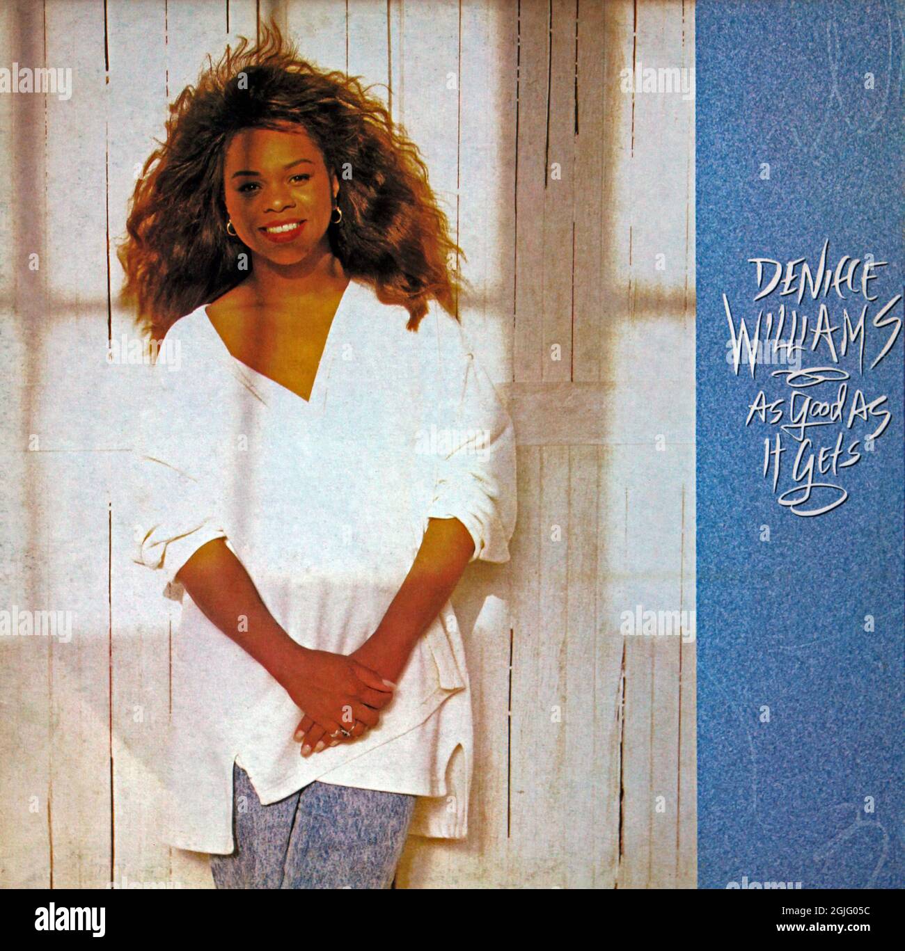 Deniece Williams : 1988. LP couverture avant : aussi bon qu'il obtient Banque D'Images