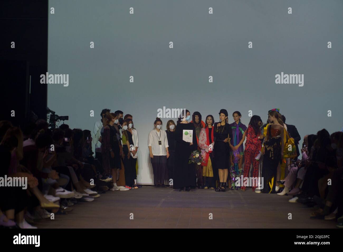 Les diplômés de NeoFashion se présentent au MBFW Berlin 2021, 08 septembre 2021, Berlin, Allemagne Banque D'Images