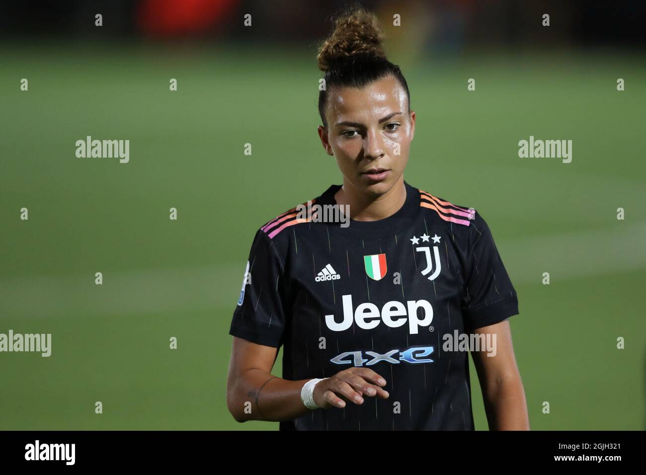 Turin, Italie, 9 septembre 2021. Arianna Caruso de Juventus lors du match de l'UEFA Womens Champions League au centre d'entraînement de Juventus, à Turin. Le crédit photo devrait se lire: Jonathan Moscrop / Sportimage Banque D'Images