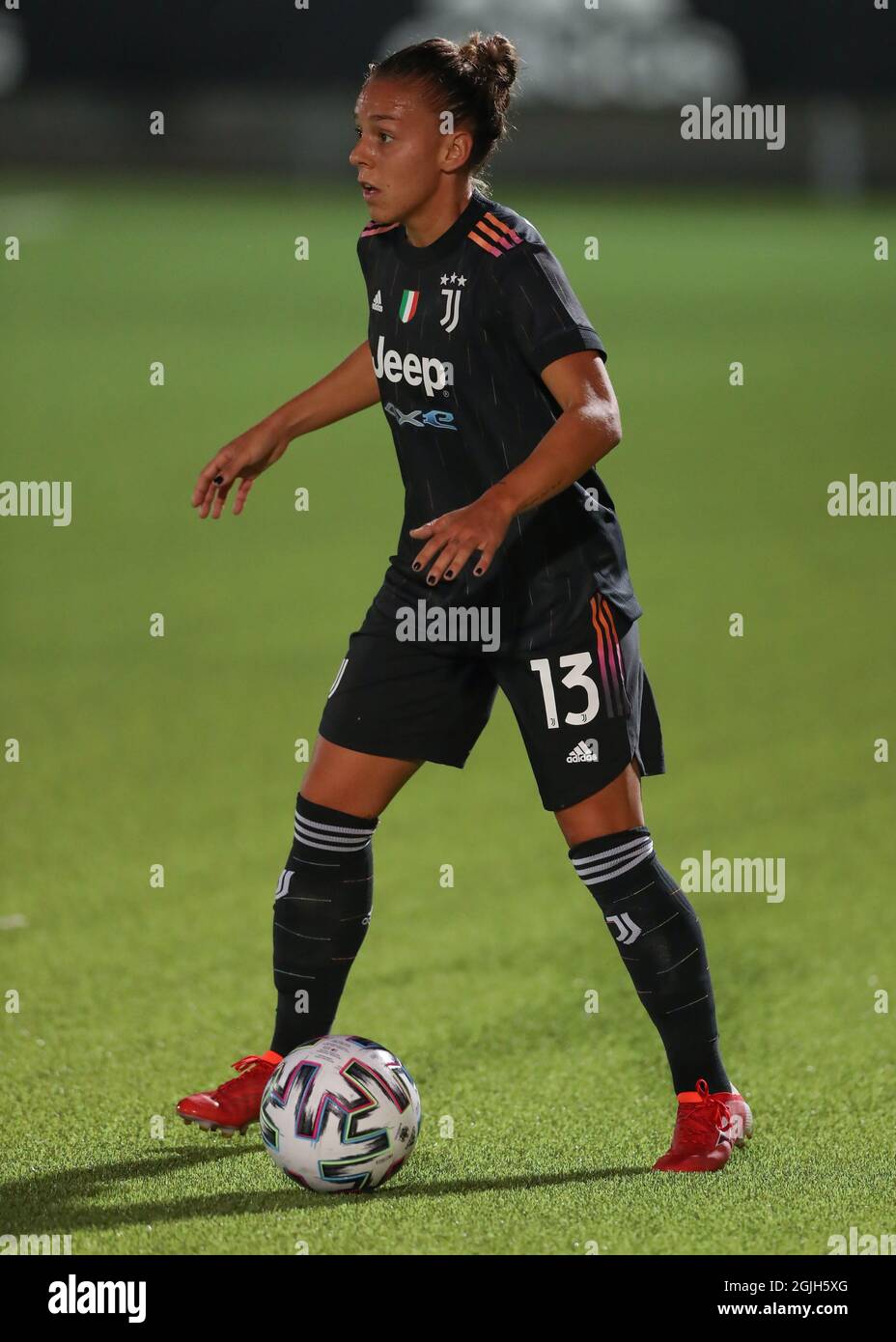 Turin, Italie, 9 septembre 2021. Lisa Boattin de Juventus lors du match de l'UEFA Womens Champions League au centre d'entraînement de Juventus, à Turin. Le crédit photo devrait se lire: Jonathan Moscrop / Sportimage Banque D'Images