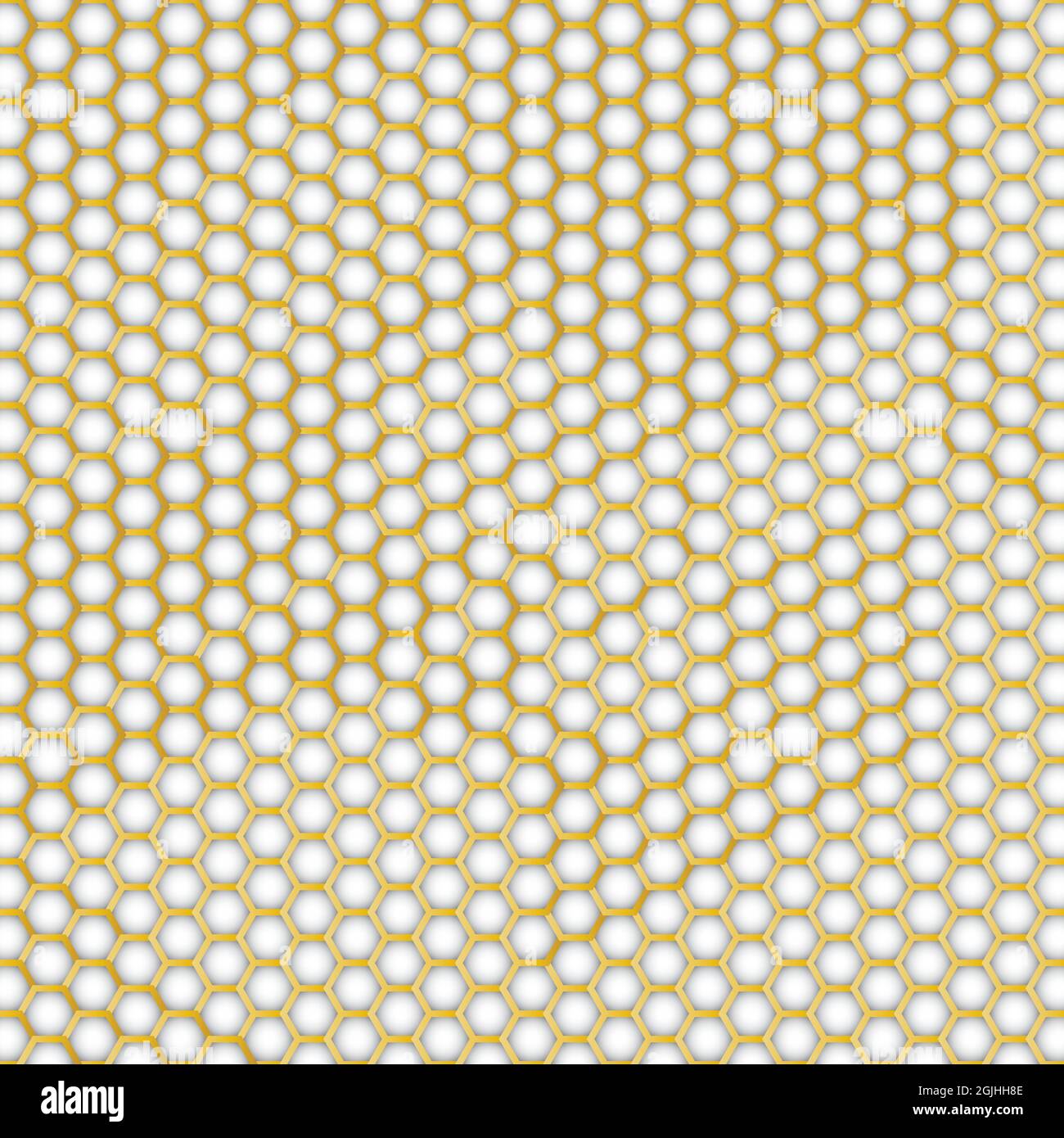 Motif abstrait, doré et mosaïque hexagonale. Cadres dorés sur fond blanc. Illustration vectorielle Illustration de Vecteur