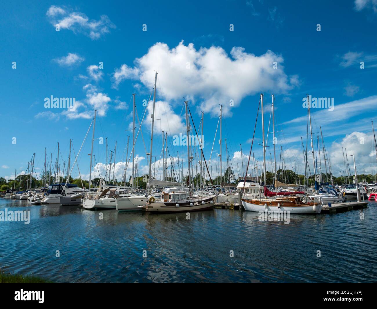 Chichester Marina, Chichester, West Sussex, Angleterre, Royaume-Uni. Banque D'Images