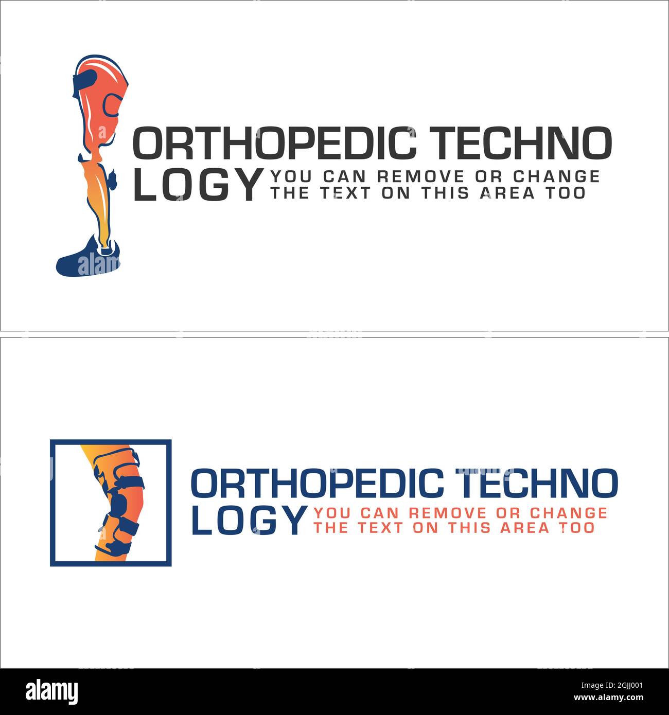 Médical Orthopedic avec prothétique membres logo design Illustration de Vecteur