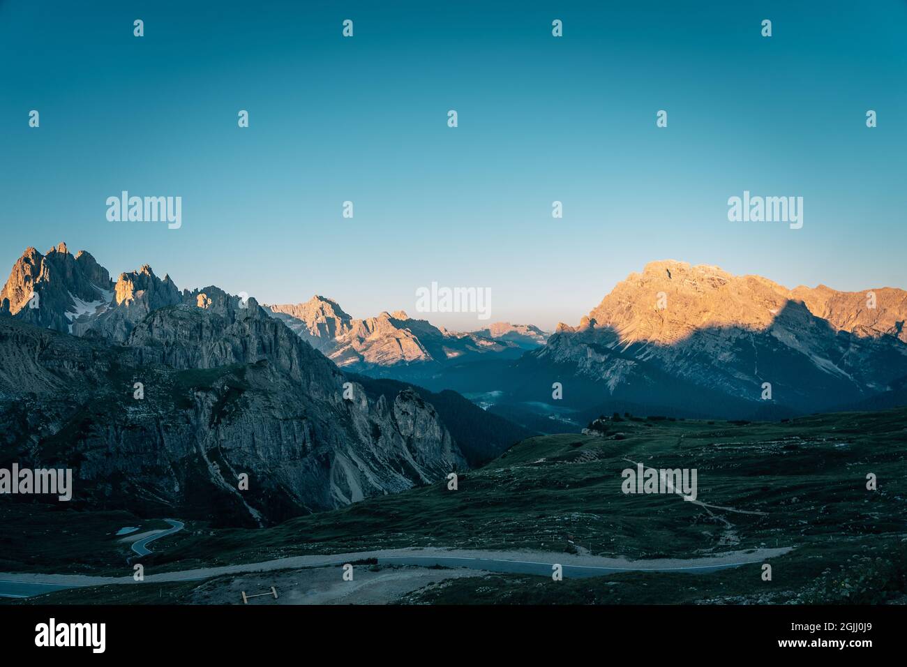 Sonnenaufgang dans den Dolomiten Banque D'Images