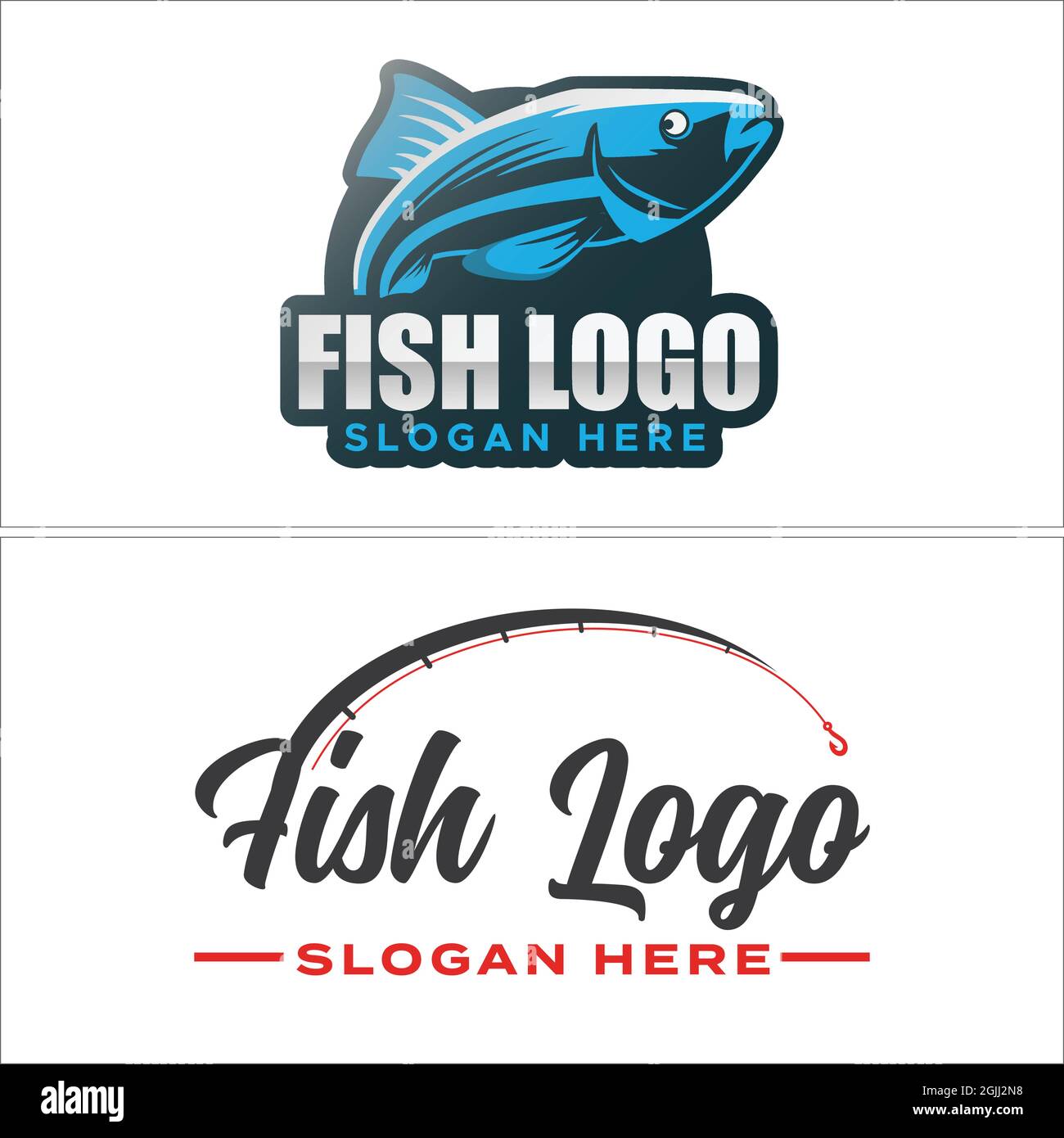 Logo pêche sportive Illustration de Vecteur