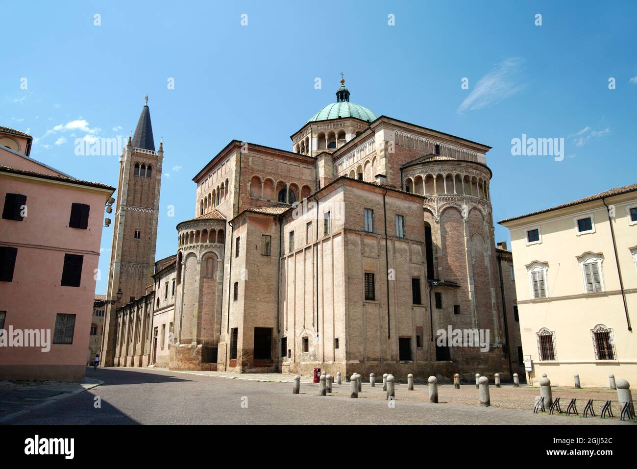 Santa Maria Assunta vue arrière, Parme, Italie Banque D'Images