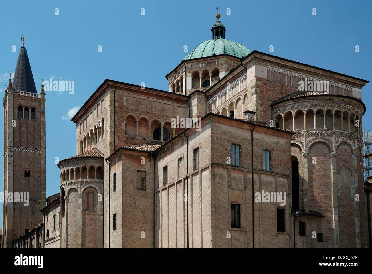 Santa Maria Assunta vue arrière, Parme, Italie Banque D'Images