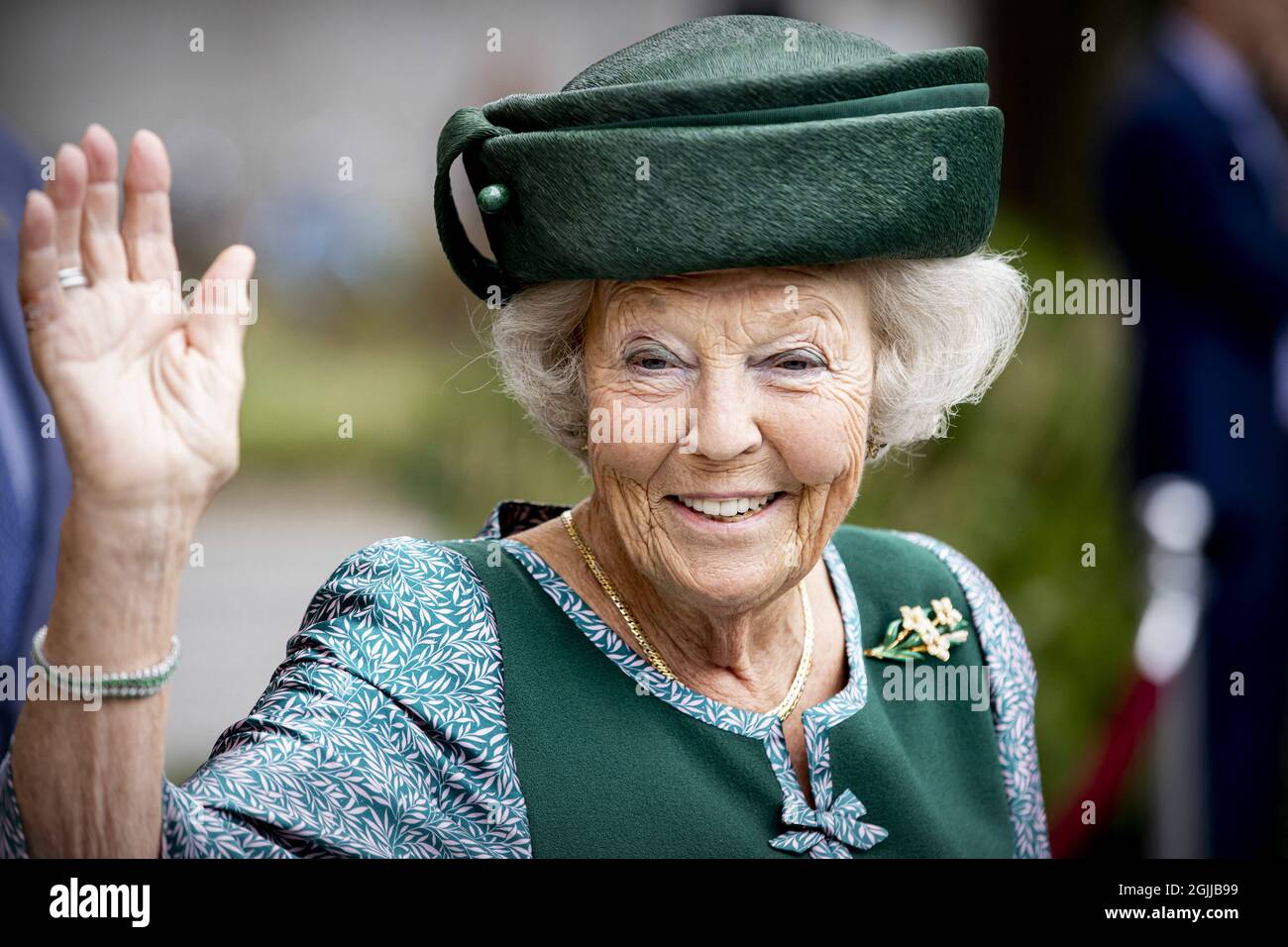 La princesse Beatrix dévoile le vitrail de paix et de réconciliation dans le Laurenskerk Rotterdam, pays-Bas, le 10 septembre 2021. Photo de Robin Utrecht/ABACAPRESS.COM Banque D'Images