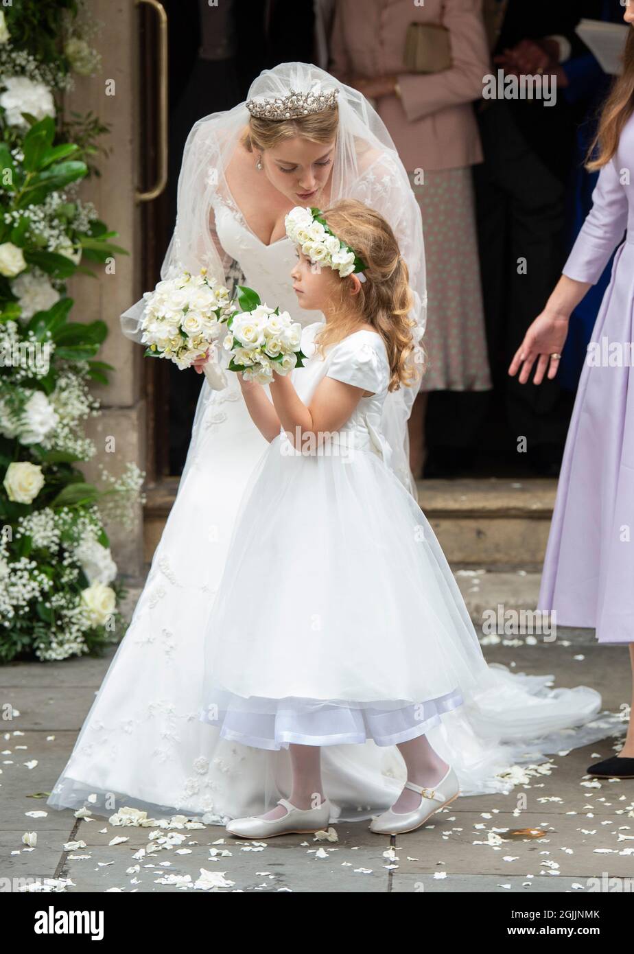 Londres, Royaume-Uni. 10 septembre 2021. Londres, Royaume-Uni. 10 2021 septembre : mariage de Flora Ogilvy et Timothy Vesterberg à la chapelle Saint-George, Piccadilly, Londres. Crédit : Doug Peters/Alamy Live News Banque D'Images