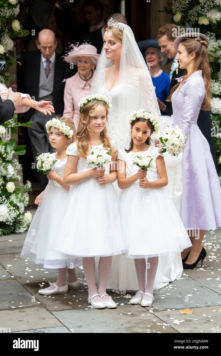 Londres, Royaume-Uni. 10 septembre 2021. Londres, Royaume-Uni. 10 2021 septembre : mariage de Flora Ogilvy et Timothy Vesterberg à la chapelle Saint-George, Piccadilly, Londres. Crédit : Doug Peters/Alamy Live News Banque D'Images