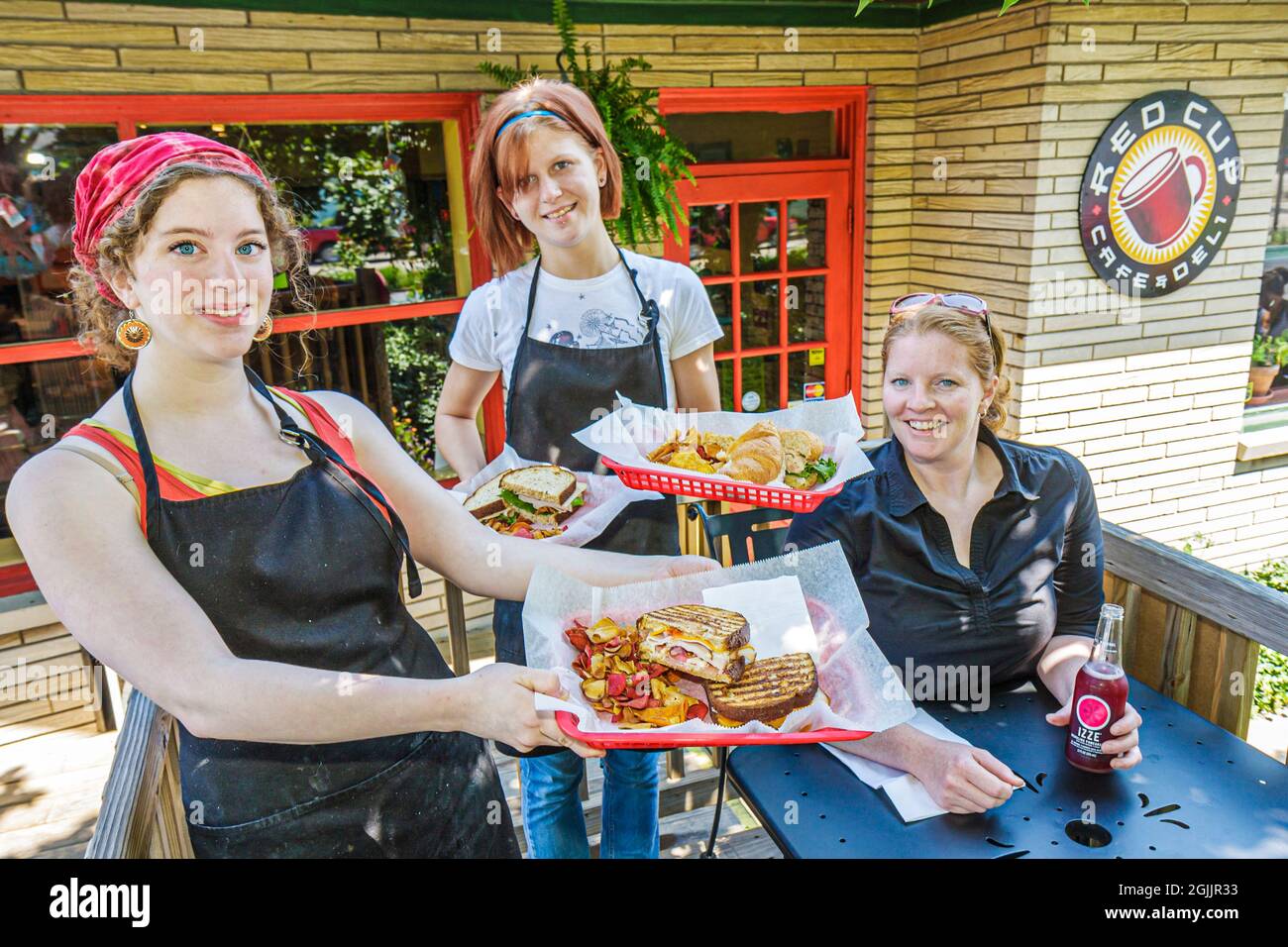 Indiana Chesterton, Red Cup Cafe & Deli, restaurant restaurants cuisine café, café, barista, déjeuner, sandwich shop, repas, nourriture, boissons, boisson, beve Banque D'Images