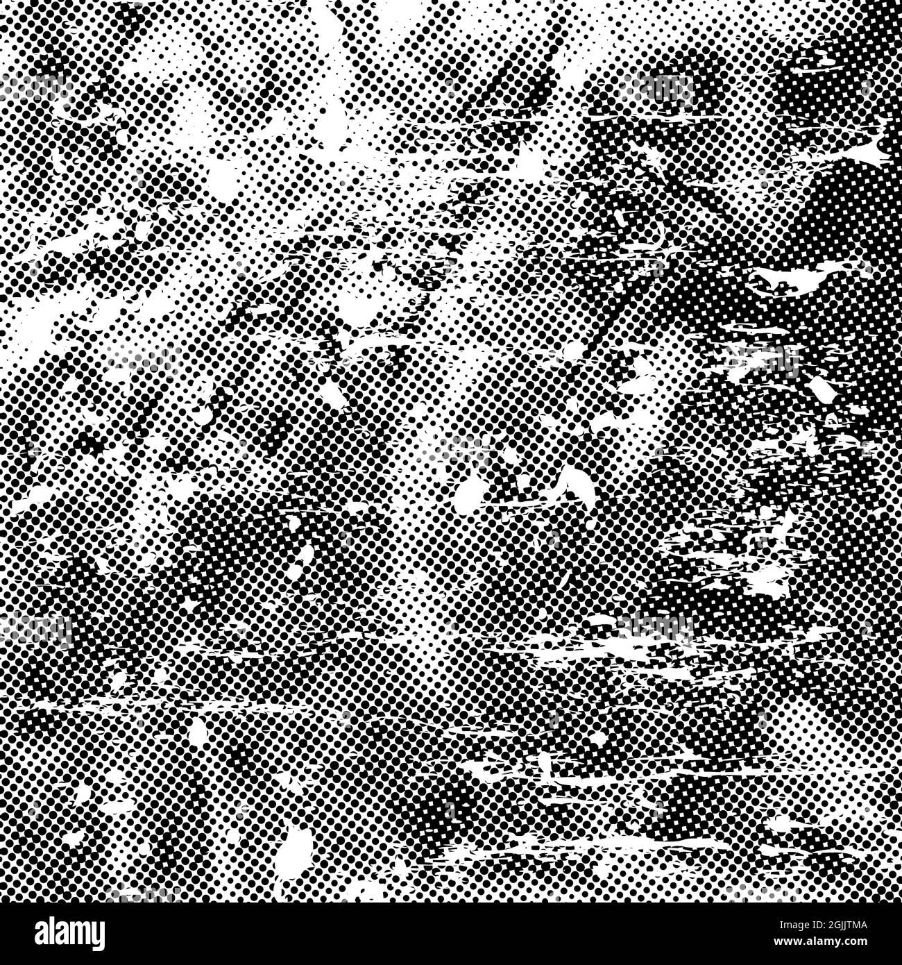 Gratter l'arrière-plan en pointillé noir demi-ton. Élément de design tendance et sale. Cercles tachetés. Texture des points de superposition. Style salopant Illustration de Vecteur