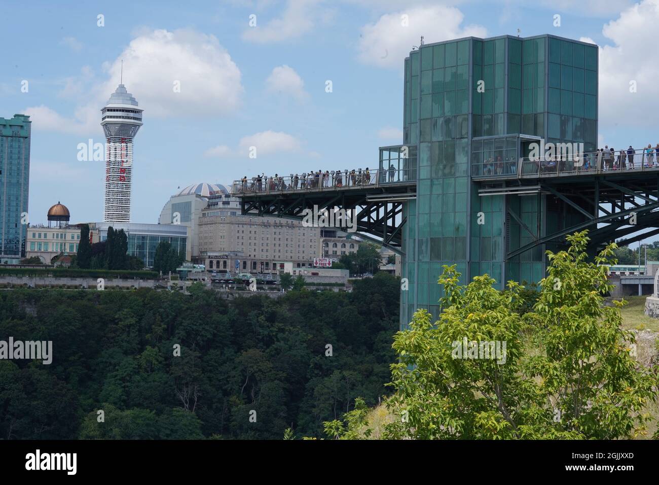 Tour d'observation de Niagara Falls, Buffalo, New York. Banque D'Images