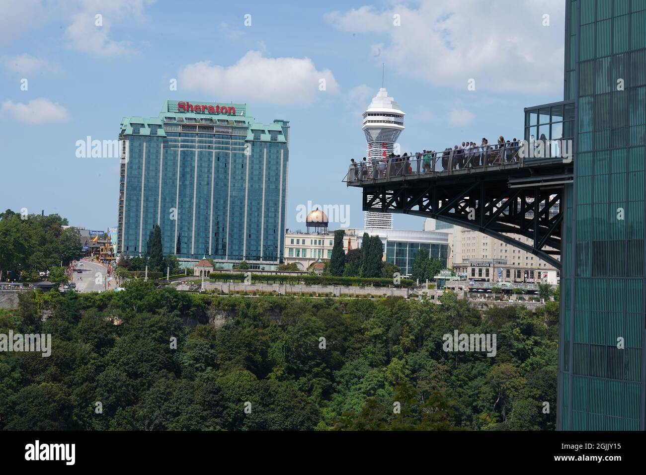 Tour d'observation de Niagara Falls, Buffalo, New York. Banque D'Images