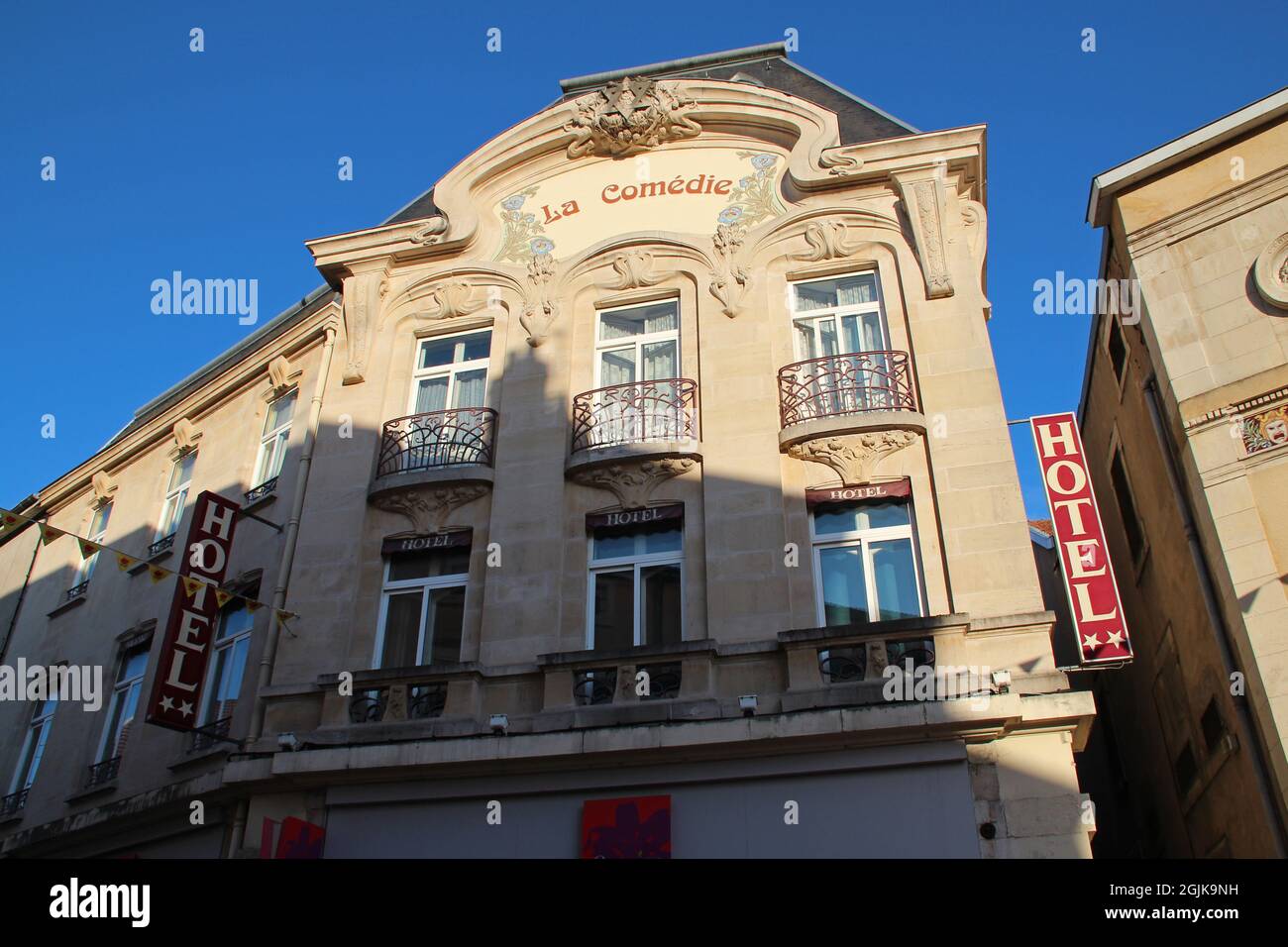 bâtiment art nouveau à toul en lorraine (france) Banque D'Images