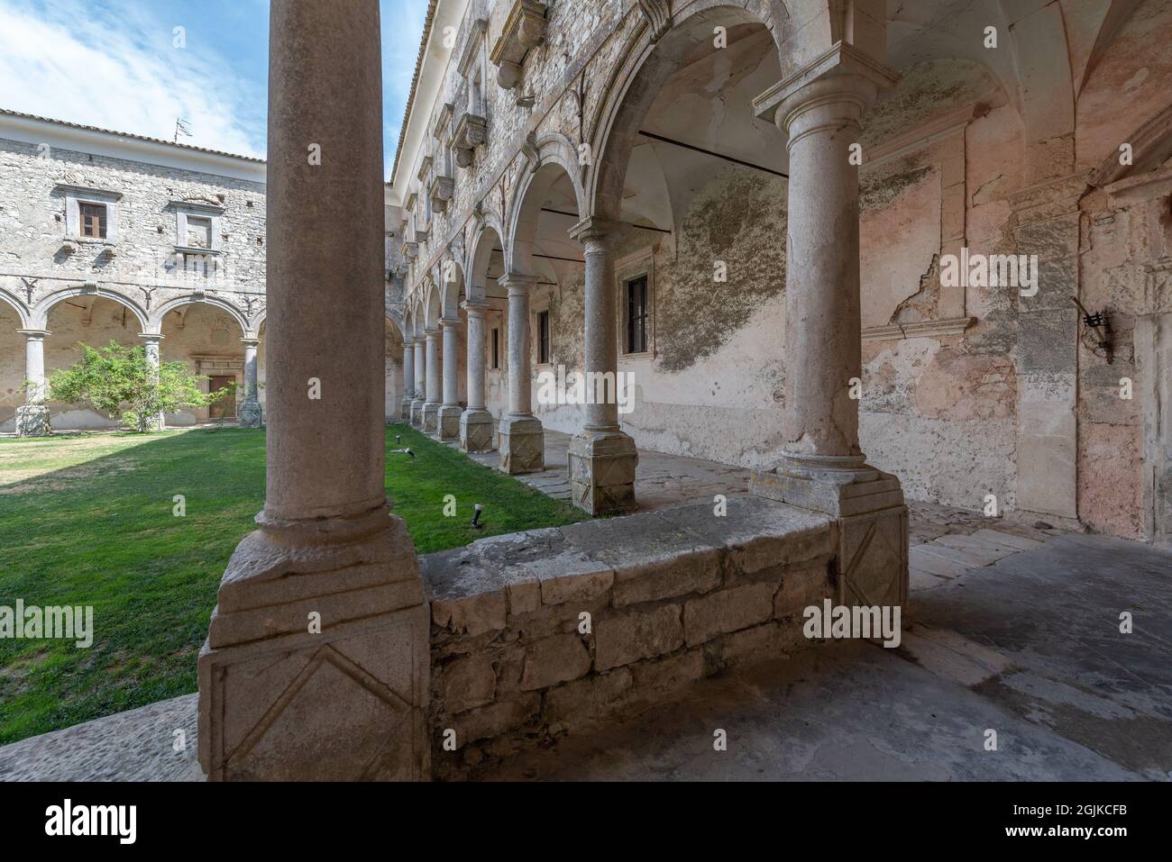 Abbazia Santa Maria Del Bosco, Contessa Entellina, Sicile, Italie Banque D'Images