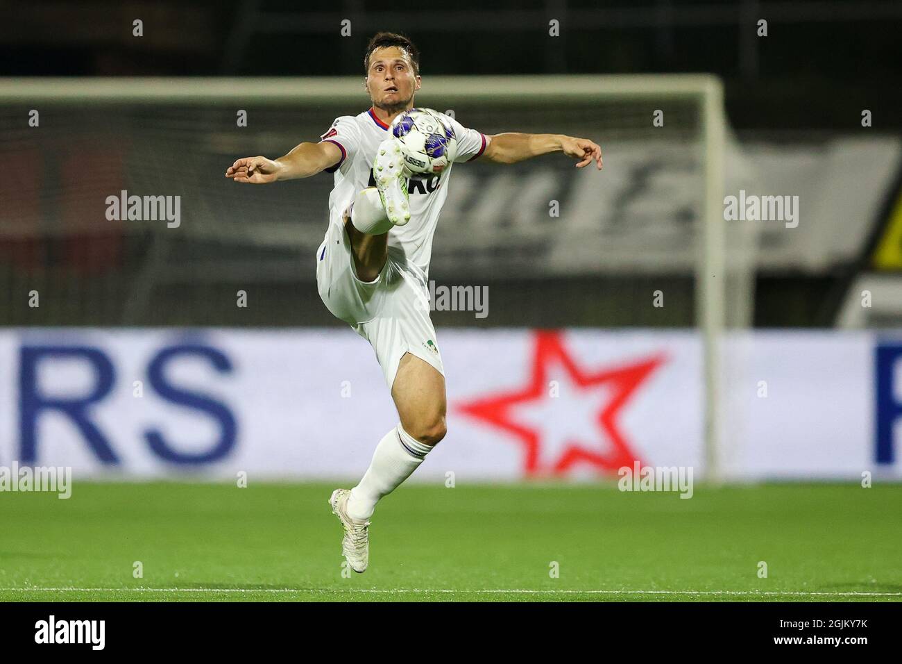 VELSEN-ZUID, PAYS-BAS - SEPTEMBRE 10 : Tom Overtoom de Telstar lors du match néerlandais de Keukenkampioendisvisiie entre Telstar et Almere City au stade Buko le 10 septembre 2021 à Velsen-Zuid, pays-Bas (photo de Hans van der Valk/Orange Pictures) Banque D'Images