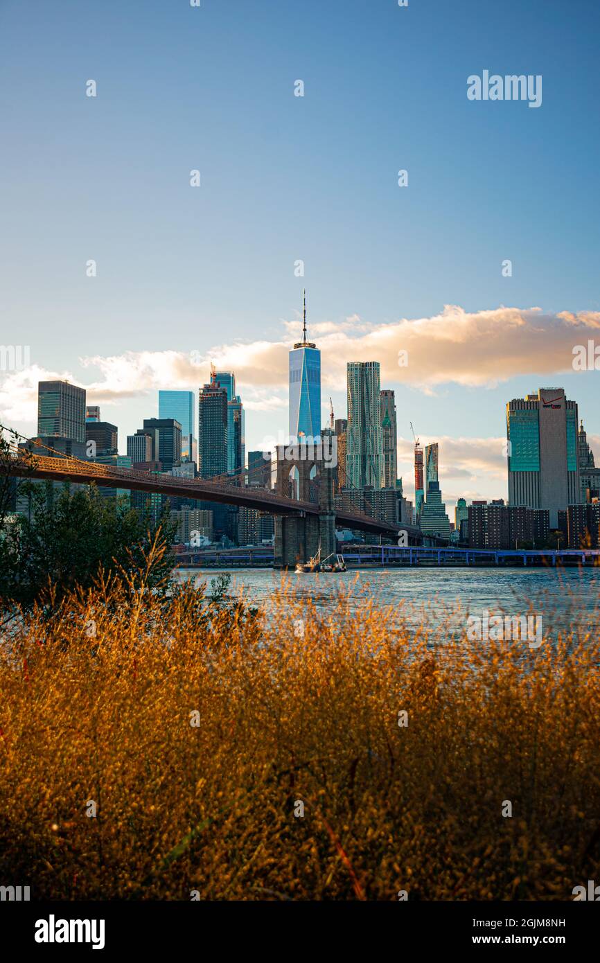 PONT BROKLYN DANS L'AAFTERNOON Banque D'Images
