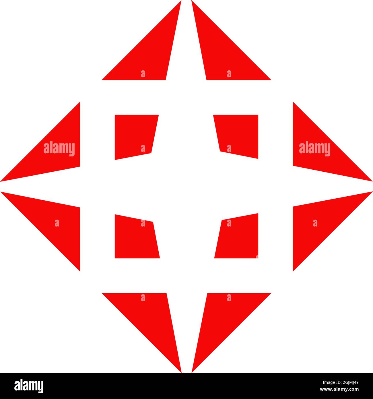 Logo de forme Rhombus pour modèle vectoriel de société d'affaires Illustration de Vecteur